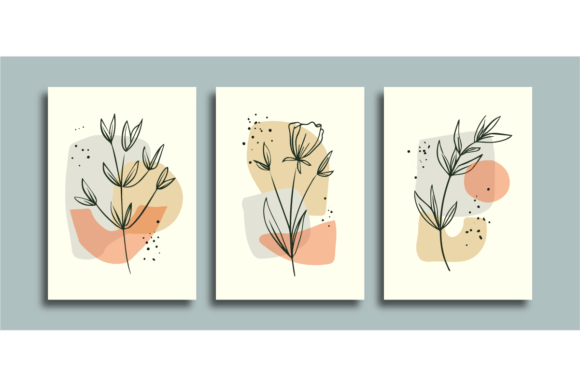 Download Wall Art Poster Background Line Art Leaf - Wall art Collection