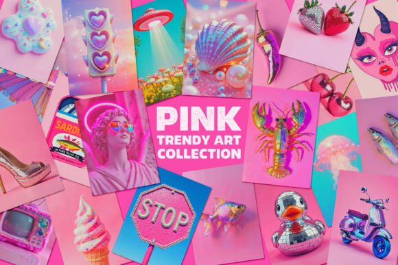Download Pink Trendy Wall Art Jpg Collection - Premium Resources