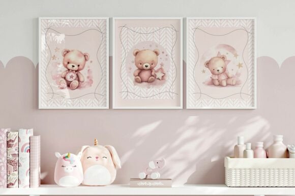 Download Teddy Bear Nursery Wall Art Bundle - Wall art Collection