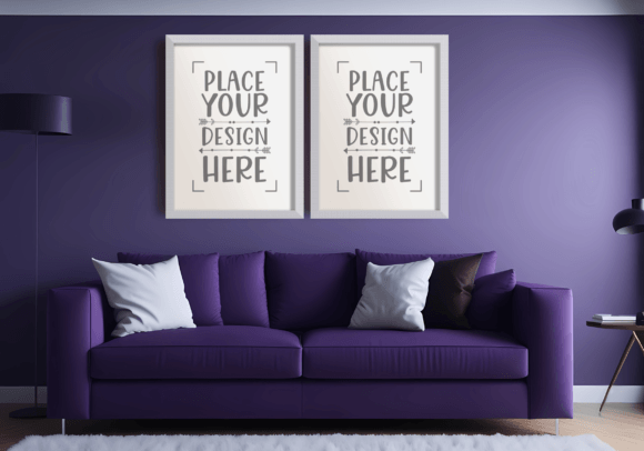 Download Set of 2 Wall Art Mockup - Wall art Collection