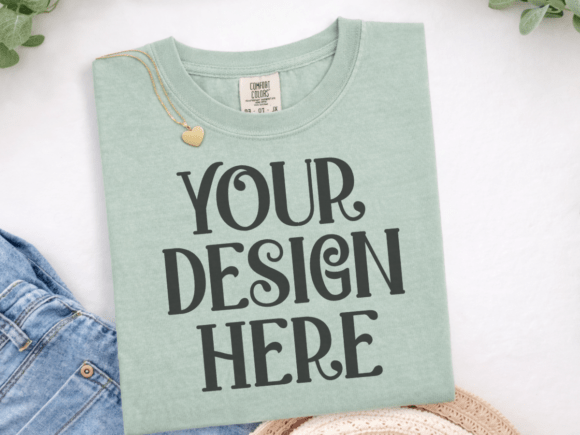Download Comfort Colors 1717 Bay Flat Lay Mockup - Flat lay mockup Collection