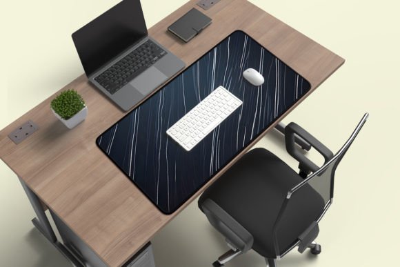 Download Desk Mat with Edges Branding Mockup - Branding mockup Collection