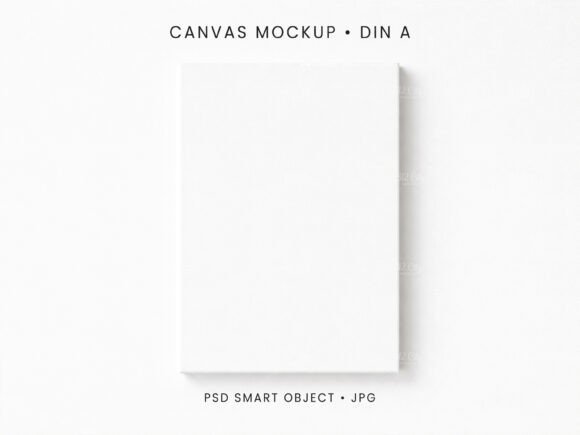 Download A4 Canvas Mockup Wall Art Display PSD - Wall art Collection
